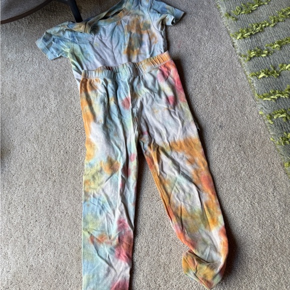 4pc - 3T Burt's Bees Pajamas with Floral and Animal Prints + others - Picture 4 of 5